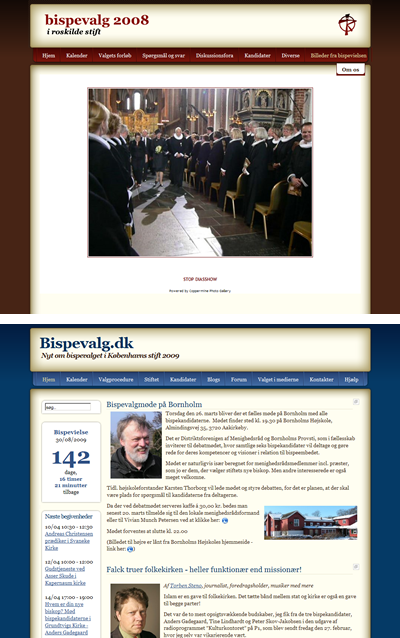 websted bispevalg.dk