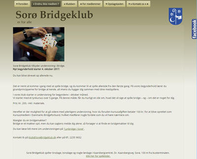 websted soroe bridgeklub